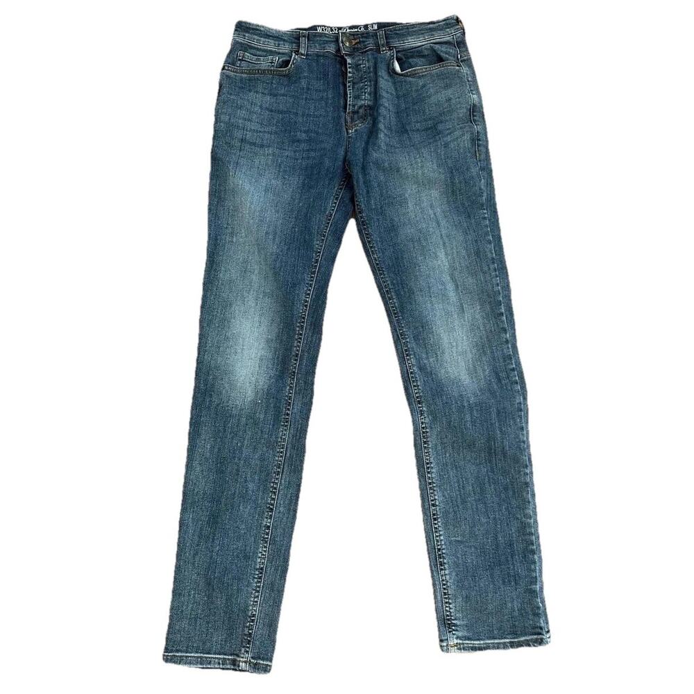 Denim & Co. Mens Denim Jeans Button Fly Stretch Blue 32/32 A000863 - Picture 8 of 8